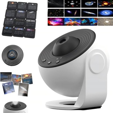 PROJEKTOR GWIAZD LAMPKA NOCNA 12 W 1 OBRÓT O 360° DROGA MLECZNA
