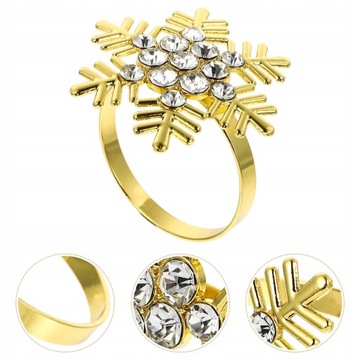 Пряжки для салфеток — центральное украшение рождественского стола