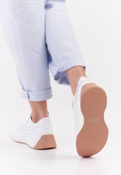 ТУФЛИ ЖЕНСКИЕ SERGIO LEONE, БЕЛЫЕ, АЖУР, SP013, НАТУРАЛЬНАЯ КОЖА, размер 39