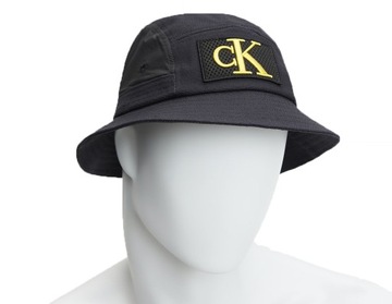 CALVIN KLEIN KAPELUSZ MIX MATERIAL BUCKET BLACK