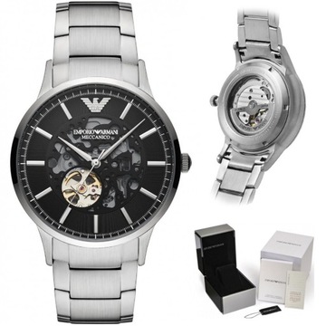 Zegarek EMPORIO ARMANI RENATO AUTOMATIC AR60055 + BOX KOMPLET NA PREZENT