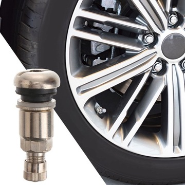 КЛАПАН из нержавеющей стали, идеально подходит для автомобиля с велосипедом с камерными шинами. 10 шт.