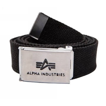 Pasek parciany Alpha Industries Big A Belt 176907 03 Czarny