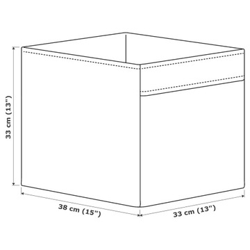 IKEA DRONA BOX ТЕМНО-СИНИЙ - ДЖИНСЫ 33x38x33 СМ