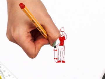 Тонкая подводка Stabilo Point Blue 88.