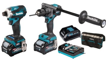 MAKITA Zestaw combo XGT wkrętarka + zakrętarka + 2 akumulatory 40V