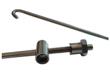 PRĘT CIĘGNO HAMULEC DO HAMULCA WSK 125 175 + NAKRĘTKA WAŁECZKOWA WZ.ORG