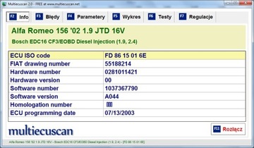 Диагностический кабель OBD2 Fiat Alfa-Romeo Lancia +3-контактный 1996-2007 гг.