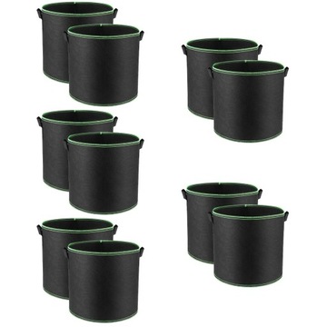 GROW BAG WARZYWA TORBY DO DONICZKI WEWNĄTRZ 10 SZT
