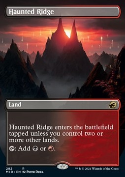 Karta Magic: The Gathering Haunted Ridge SHOWCASE WIZARDS OF THE COAST