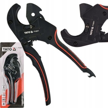НОЖНИЦЫ YATO ДЛЯ РЕЗКИ ТРУБ ПВХ, ПП, ПУ. ПЭ 42мм YT-22271
