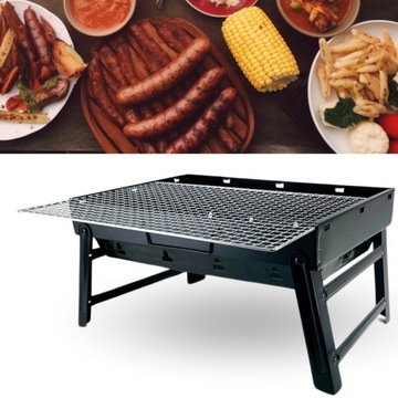GRILL WĘGLOWY GRILL TURYSTYCZNY WĘGLOWY 43 x 30 cm