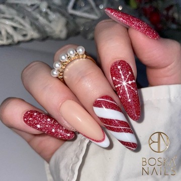 BOSKA Nails Dual Form Верхние формы для миндалевидного наращивания 120 шт.