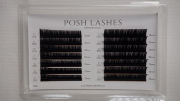 Rzęsy objętościowe Posh Lashes Silk C 0.15 12-13mm