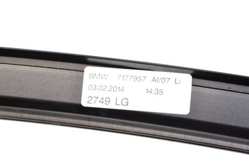 BMW 7 F01 730D 2014 RHD LIŠTA ZDOBENÁ ZADNÍCH LEVÝCH DVEŘE