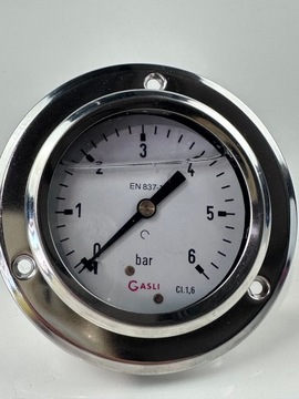 Manometr glicerynowy GASLI, EN 837-1