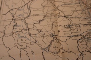 Старая карта - ЛЮБЛИН ЛВОВ-ТАРНОВ - 1914 г. - оригинал.