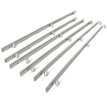 6m LISTWA ZĘBATA STALOWA 8mm metalowa do napędu bramy + tuleje, śruby OCYNK