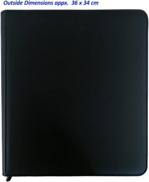 Альбом ARKERO G, 480 карт, черный, 12 окошек С ЗАМКОМ