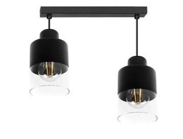 NOWOCZESNA LAMPA WISZĄCA SUFITOWA ŻYRANDOL SZKLANY