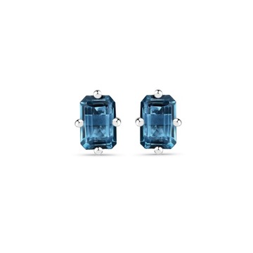 SREBRNE KOLCZYKI TOPAZ NIEBIESKI LONDON BLUE