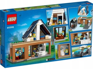 НАБОР БЛОКОВ «СЕМЕЙНЫЙ ДОМ И ЭЛЕКТРОМОБИЛЬ» LEGO CITY (60398)