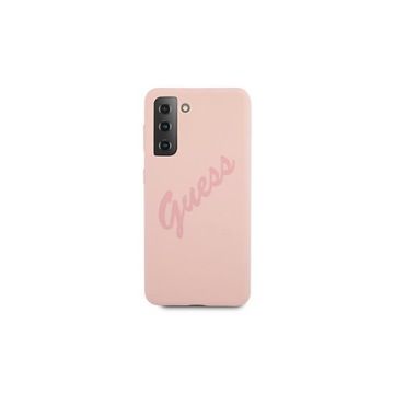 Чехол Guess Script Vintage для Samsung Galaxy S21+ - розовый