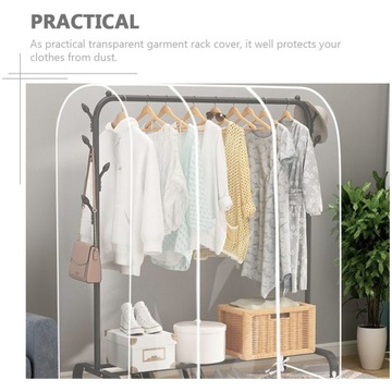 ПРОЗРАЧНАЯ КРЫШКА ВЕШАЛКА ДЛЯ ОДЕЖДЫ ПЫЛЕЗАЩИТНАЯ ВЕШАЛКА ДЛЯ ОДЕЖДЫ
