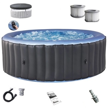 САДОВЫЙ СПА с ГИДРОМАССАЖЕМ MSpa НАДУВНОЙ 4 человека UVC COMFORT BERGEN SMALL 1,8м
