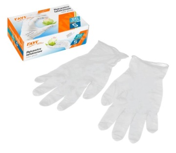 Латексные перчатки S, 100 шт.