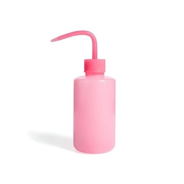 Tryskawka 250ml - wygodna butelka do mycia rzęs RÓŻOWA