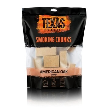 Kawałki do WĘDZENIA z drewna dębowego 1kg. TEXAS CLUB