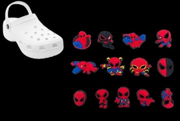 БУЛАВКИ CROCS ДЛЯ ОБУВИ «Человек-паук», 13 шт., булавки «Человек-паук»