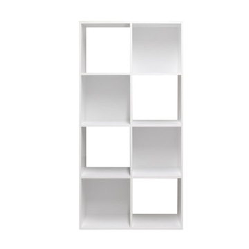 ПОЛКА НАПОЛЬНАЯ ПОЛКА ДЛЯ КНИГ БЕЛЫЕ ТАРЕЛКИ 4x2