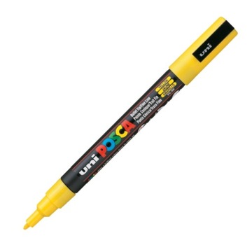 Marker UNI Posca z farbą plakatową PC-3M Żółty nr 2