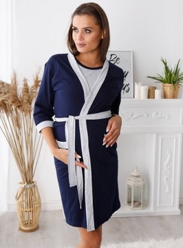 SZLAFROK CIĄŻOWY BAWEŁNIANY PODOMKA SZPITALA XL