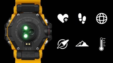 SMARTWATCH CASIO G-SHOCK LAND RANGEMAN GPR-H1000 -1ER GPS TĘTNO TRENINGI