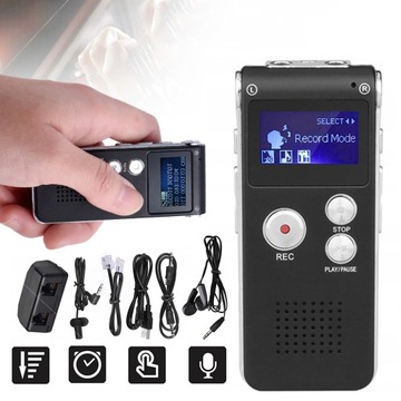 ЦИФРОВОЙ ДИКТОФОН 8 ГБ, ПОДДЕРЖИВАЮЩИЙ 25 ЯЗЫКОВ SK-012