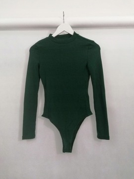 SHEIN BODY ZIELONE ELASTYCZNE BASIC _ 34 XS