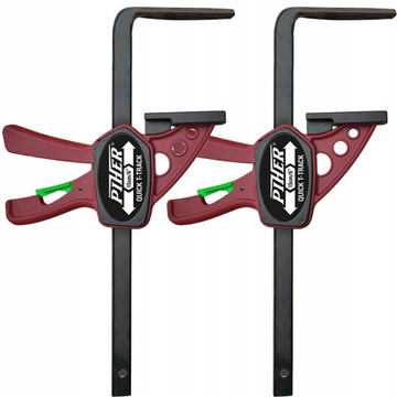PIHER Ścisk stolarski Quick T-Track 15cm 60kg 2szt P52105