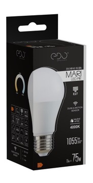 E27 СВЕТОДИОДНАЯ ЛАМПА 11ВТ С ДАТЧИКОМ ДВИЖЕНИЯ И СУМЕРКИ