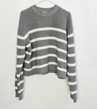 Sweter oversize pasy S 36 H&M