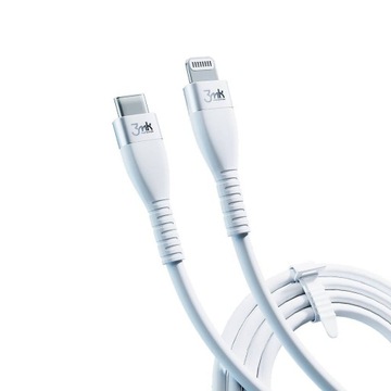 Kabel USB typ C - Apple Lightning 3mk 1 m