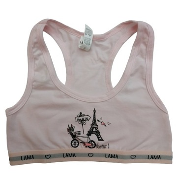 TOP DZIEWCZĘCY BAWEŁNIANY SPORTOWY R.146/152__LAMA