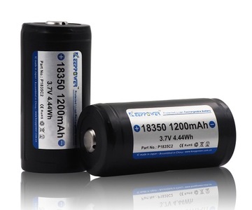 Аккумулятор KP ICR18350-120PCM 1200мАч Li-ION Защищенный 3.7В 18.6х39.0мм 8А
