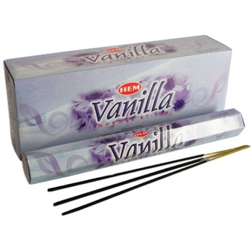 Indyjskie Kadzidełka Aromat Wanilia Vanilla Aroma 20 Sztuk HEM