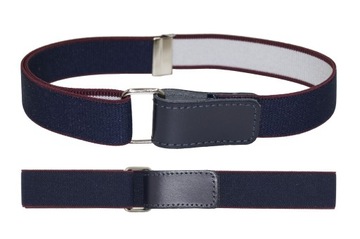 РЕМЕНЬ ДЕТСКИЙ ДЛЯ БРЮК, ТЕМНО-СИНИЙ, 2-9 ЛЕТ, НА ЛИПУЧКЕ, РЕГУЛИРУЕМАЯ BYGONEE