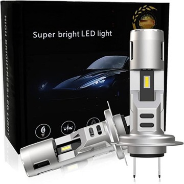 LED H7 ŻARÓWKI CSP ŻARÓWKA 18000LM 6500K LAMPA 2SZT H7 BEZ ADAPTERÓW