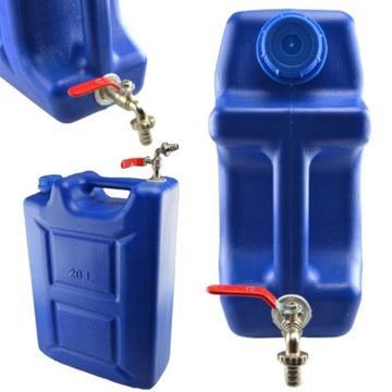 Емкость для воды с краном Бак BUBBLE SOLID 20л Пластиковая канистра