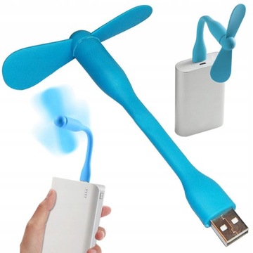 WIATRACZEK SILIKONOWY USB WENTYLATOR WIATRAK DO LAPTOPA KOMPUTERA